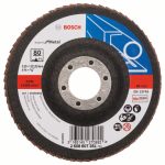 Disc de slefuire evantai X551, Bosch Expert metal D= 115 mm; G= 80, cu degajare