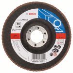 Disc de slefuire evantai X551, Bosch Expert metal D= 125 mm; G= 60, cu degajare