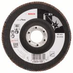 Disc de slefuire evantai Bosch Best Inox 125 mm, 22,23 mm, 80