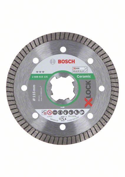 2608615131_bo_pro_u_f_1_1608365.jpg Disc de taiere diamantat X-LOCK Best for Ceramic Extraclean Turbo 115x22,23x1,4x7 - imagine 1