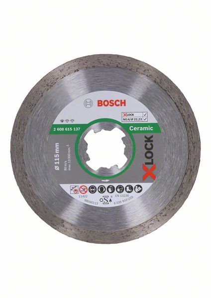 2608615137_bo_pro_u_f_1_1578461.jpg Disc de taiere diamantat X-LOCK Standard for Ceramic 115x22,23x1,6x7 - imagine 1