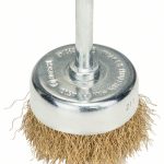 Perie-oala, sarma ondulata 50 x 0,2 mm cu Invelis din alama