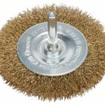 Perie-disc de sarma ondulata 75 x 0,2 mm cu Invelis din alama