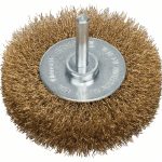 Perie-disc de sarma ondulata 75 x 0,2 mm cu Invelis din alama