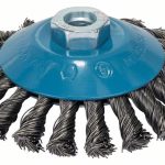 Perie conica Bosch , sarma cu noduri 115 mm otel