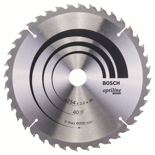 2608640438_bo_pro_u_f_1_772905.jpg Panza de ferastrau circular Optiline Wood 254 x 30 x 2,0 mm, 40 - imagine 1