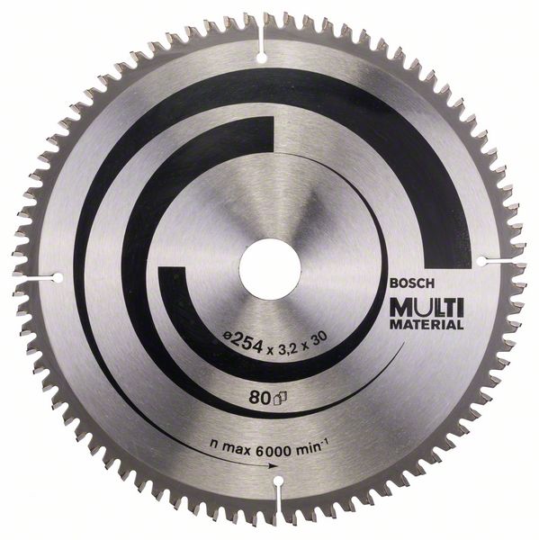 Panza de ferastrau circular Multi Material 254mm Panza de ferastrau circular Multi Material 254mm x 30 x 3,2 mm 80T
