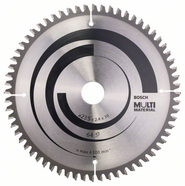 2608640514_bo_pro_u_f_1_748191.jpg Panza de ferastrau circular Multi Material 235 x 30/25 x 2,4 mm; 64 - imagine 1