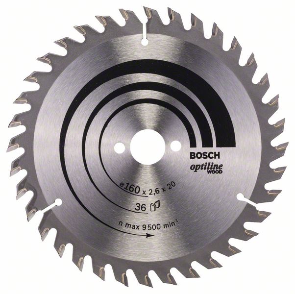 2608640597_bo_pro_u_f_1_749444.jpg Panza de ferastrau circular Optiline Wood 160 x 20/16 x 2,6 mm, 36 - imagine 1