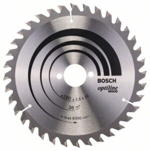 Panza fierastrau circular 190x30x2.6 mm 36T