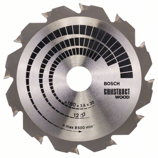 2608640632_bo_pro_u_f_1_773037.jpg Panza de ferastrau circular Construct Wood 180 x 30/20 x 2,6 mm; 12 - imagine 1