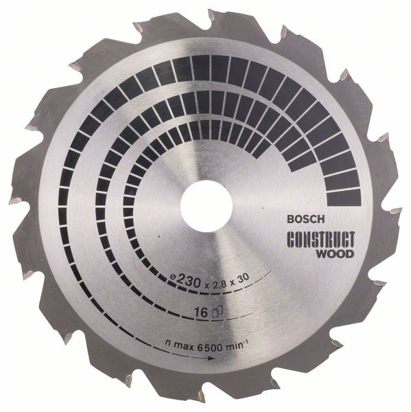 2608640635_bo_pro_u_f_1_748257.jpg Panza de ferastrau circular Construct Wood 230 x 30 x 2,8 mm; 16 - imagine 1