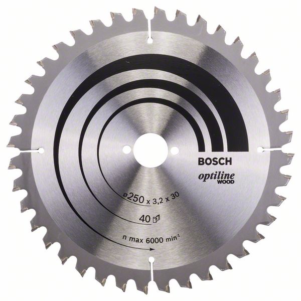 2608640643_bo_pro_u_f_1_773061.jpg Panza de ferastrau circular Optiline Wood 250 x 30 x 3,2 mm, 40 - imagine 1