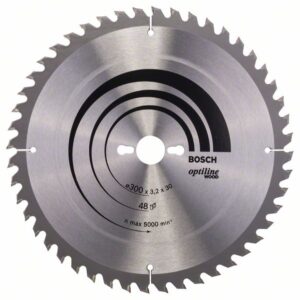 Panza de ferastrau circular Optiline Wood 300 x 30 x 3,2 mm 48T