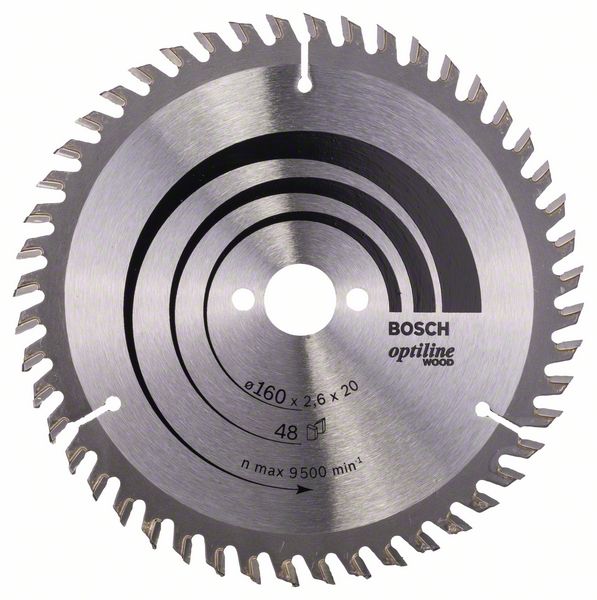 2608640732_bo_pro_u_f_1_748593.jpg Panza de ferastrau circular Optiline Wood 160 x 20/16 x 2,6 mm, 48 - imagine 1