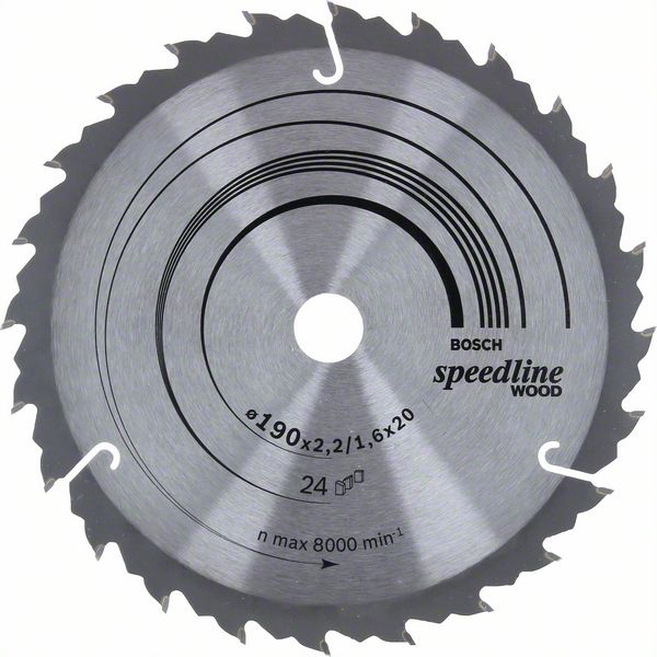 2608640799_bo_pro_u_f_1_773115.jpg Panza de ferastrau circular Speedline Wood 190 x 20/16 x 2,2 mm, 24 - imagine 1