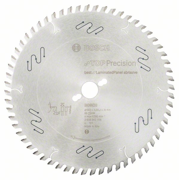 2608642106_bo_pro_u_f_1_852639.jpg Panza de ferastrau circular Top Precision Best for Laminated Panel Abrasive 303 x 30 x 3,2 mm, 60 - imagine 1