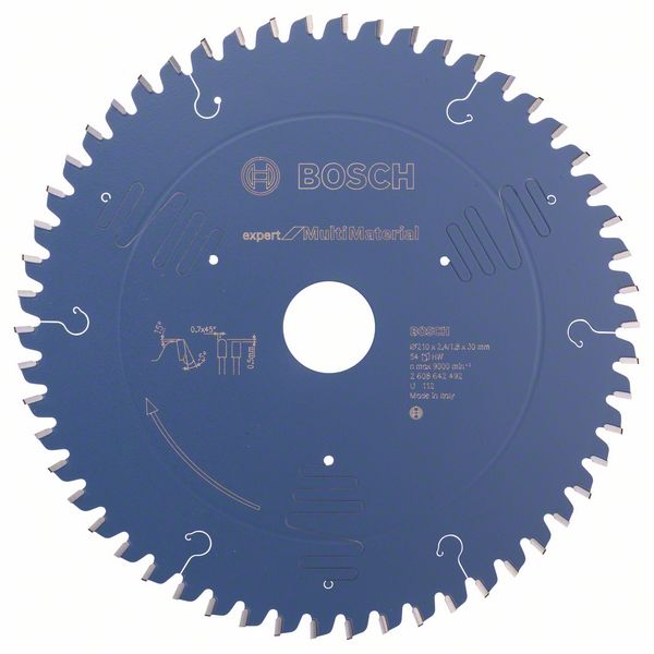2608642492_bo_pro_u_f_1_748341.jpg Panza de ferastrau circular Expert for Multi Material 210 x 30 x 2,4 mm, 54 - imagine 1