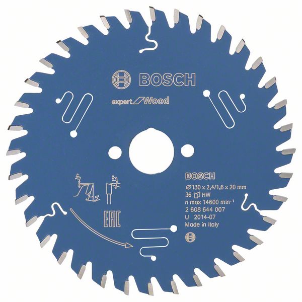 2608644007_bo_pro_u_f_1_1013433.jpg Panza de ferastrau circular Expert for Wood 130 x 20 x 2,4 mm, 36 - imagine 1
