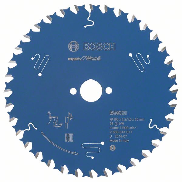 2608644017_bo_pro_u_f_1_992604.jpg Panza de ferastrau circular Expert for Wood 160 x 20 x 2,2 mm, 36 - imagine 1
