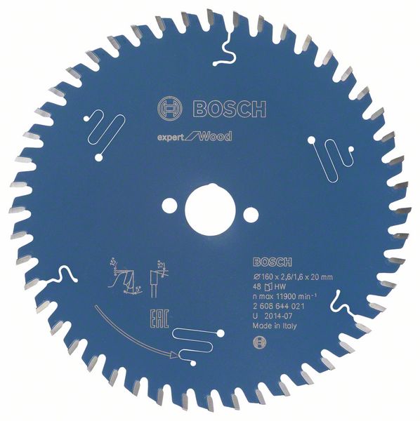 2608644021_bo_pro_u_f_1_992622.jpg Panza de ferastrau circular Expert for Wood 160 x 20 x 2,6 mm, 48 - imagine 1