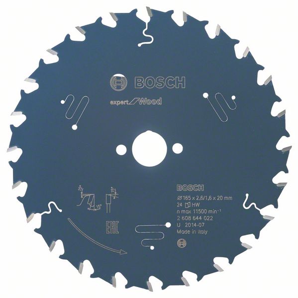 2608644022_bo_pro_u_f_1_992628.jpg Panza de ferastrau circular Expert for Wood 165 x 20 x 2,6 mm, 24 - imagine 1