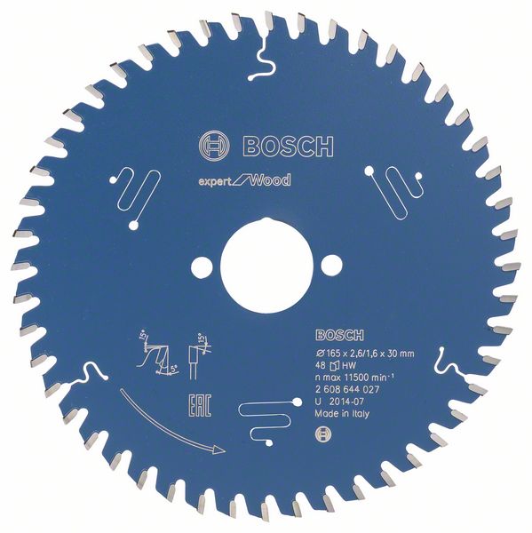 2608644027_bo_pro_u_f_1_1013109.jpg Panza de ferastrau circular Expert for Wood 165 x 30 x 2,6 mm, 48 - imagine 1