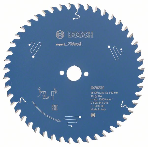 2608644045_bo_pro_u_f_1_1013169.jpg Panza de ferastrau circular Expert for Wood 190 x 20 x 2,6 mm, 48 - imagine 1