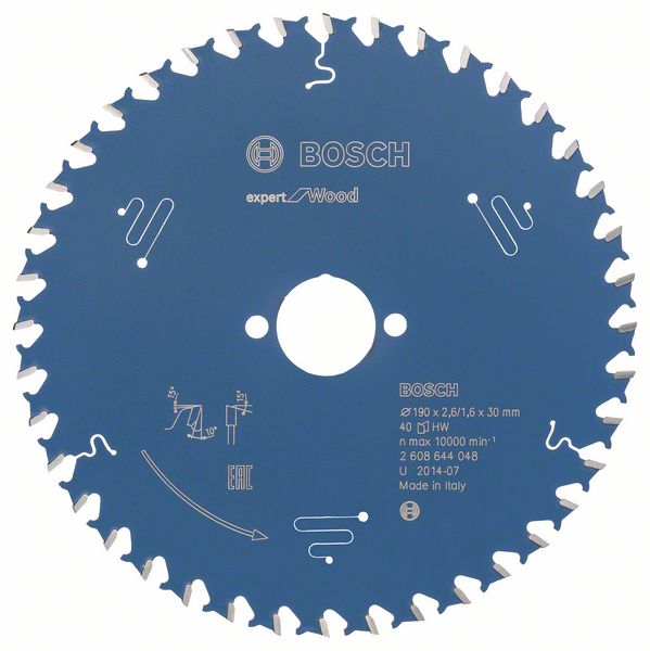 2608644048_bo_pro_u_f_1_1013187.jpg Panza de ferastrau circular Expert for Wood 190 x 30 x 2,6 mm, 40 - imagine 1