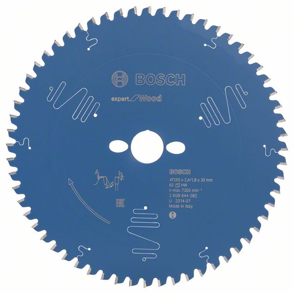 2608644082_bo_pro_u_f_1_1013283.jpg Panza de ferastrau circular Expert for Wood 260 x 30 x 2,4 mm, 60 - imagine 1