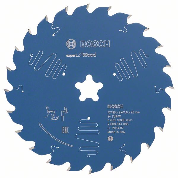 2608644086_bo_pro_u_f_1_1038021.jpg Panza de ferastrau circular Expert for Wood 190 x 2,4 mm, 24 - imagine 1