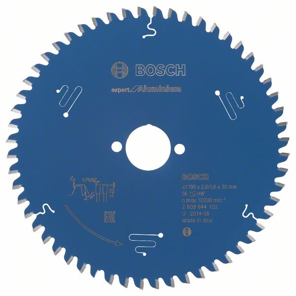 Panza de ferastrau circular Expert pentru aluminiu 190 mm x 30 mm x 2,6 mm 56T Panza de ferastrau circular Expert pentru aluminiu 190 mm x 30 mm x 2,6 mm 56T