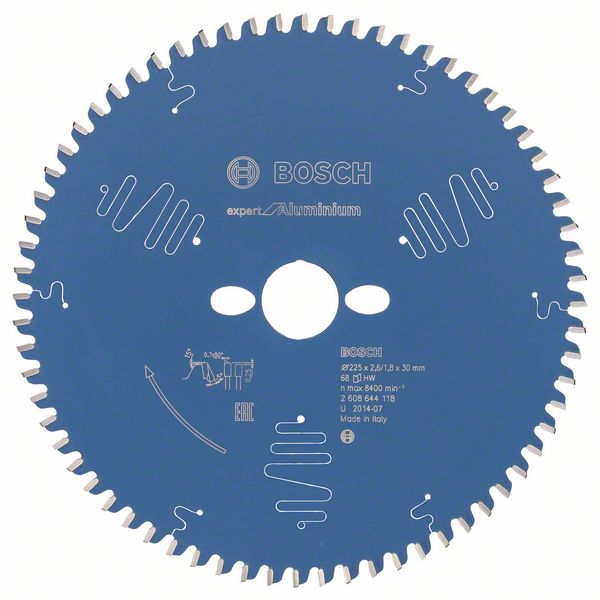 2608644118_bo_pro_u_f_1_1013379.jpg Panza de ferastrau circular Expert for Aluminium 225 x 30 x 2,6 mm, 68 - imagine 1