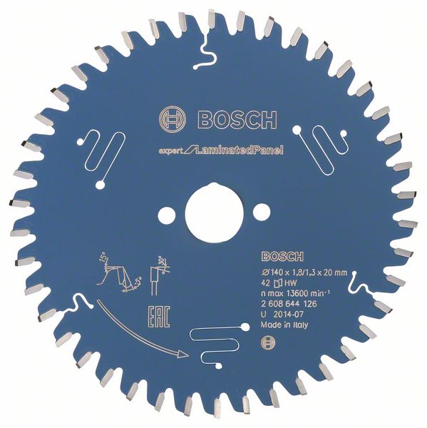 2608644126_bo_pro_u_f_1_1013409.jpg Panza de ferastrau circular Expert for Laminated Panel 140 x 20 x 1,8 mm, 42 - imagine 1