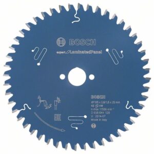 Panza de ferastrau circular Expert pentru panouri laminate 165 mm x 20 mm x 2,6 mm 48T