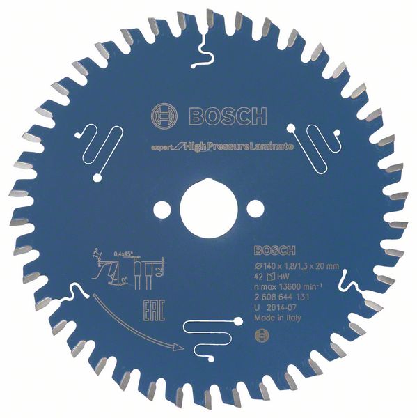 2608644131_bo_pro_u_f_1_992856.jpg Panza de ferastrau circular Expert for High Pressure Laminate 140 x 20 x 1,8 mm, 42 - imagine 1