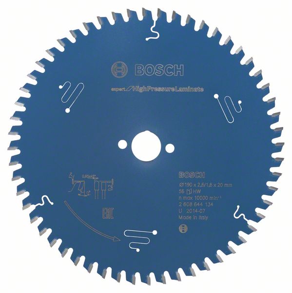 2608644134_bo_pro_u_f_1_992874.jpg Panza de ferastrau circular Expert for High Pressure Laminate 190 x 20 x 2,6 mm, 56 - imagine 1