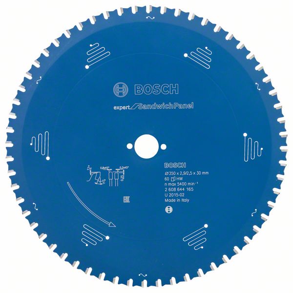 2608644165_bo_pro_u_f_1_1215418.jpg Panza de ferastrau circular Expert for Sandwich Panel 350 x 30 x 2,9 mm, 60 - imagine 1