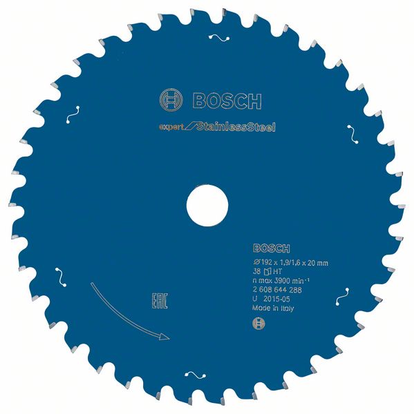 2608644288_bo_pro_u_f_1_1068922.jpg Panza de ferastrau circular Expert for Stainless Steel 192 x 20 x 1,9 x 38 - imagine 1