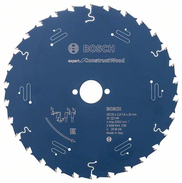 2608644338_bo_pro_u_f_1_1245370.jpg Panza ferastrau circular Expert pentru lemn 230 mm x 30 mm 30T - imagine 1
