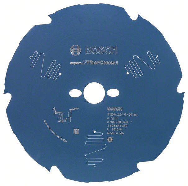 2608644350_bo_pro_u_f_1_1167689.jpg Panza ferastrau circular Expert pentru fibrociment 254 mm x 30mm 6T - imagine 1