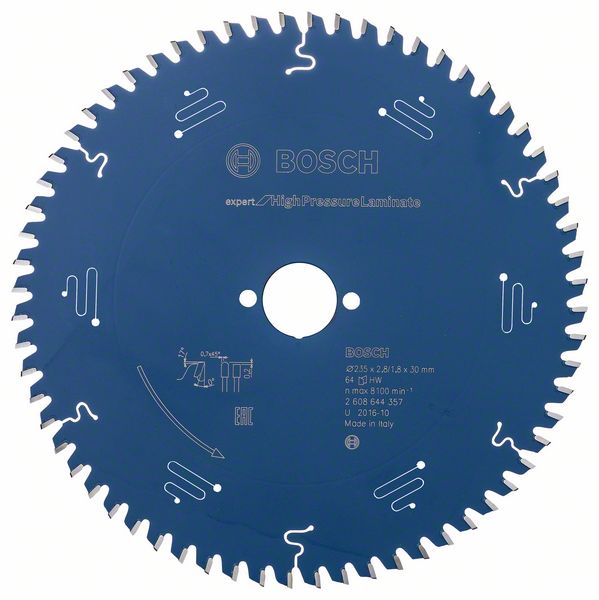 2608644357_bo_pro_u_f_1_1245620.jpg Panza de ferastrau circular Expert pentru panouri laminate 235 mm x 30 mm 64T - imagine 1