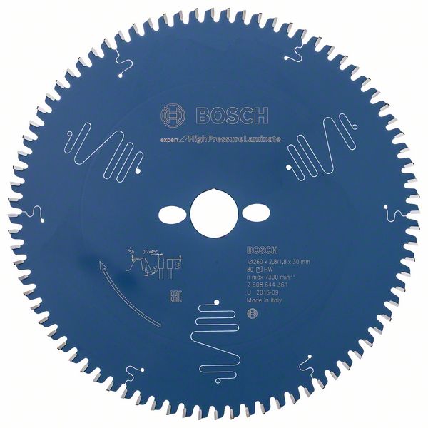 2608644361_bo_pro_u_f_1_1245676.jpg Panza ferastrau circular Expert pentru panouri laminate 260 mm x 30 mm 80T - imagine 1