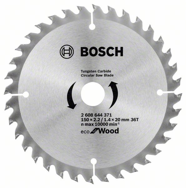 Panza fierastrau circular Bosch Eco pentru lemn 150x2.2/1.4x20 36T Panza fierastrau circular Bosch Eco pentru lemn 150x2.2/1.4x20 36T