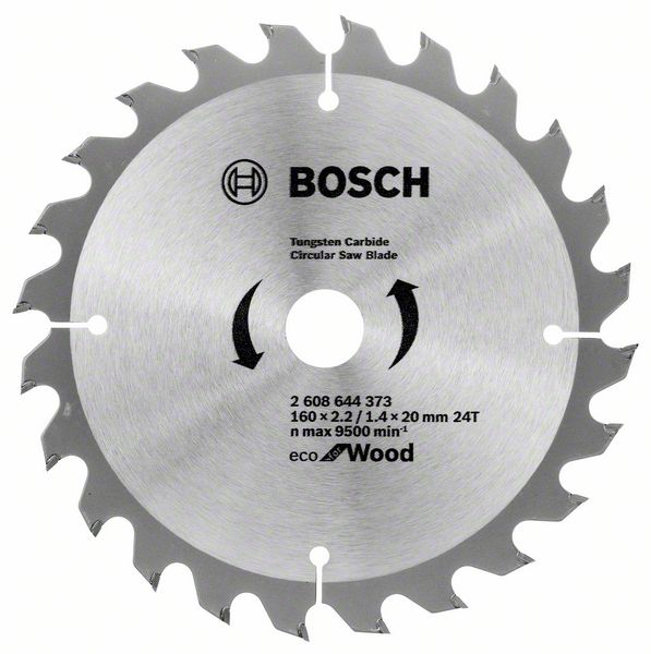 Panza fierastrau circular Bosch Eco pentru lemn 160x2.2/1.4x20 24T Panza fierastrau circular Bosch Eco pentru lemn 160x2.2/1.4x20 24T