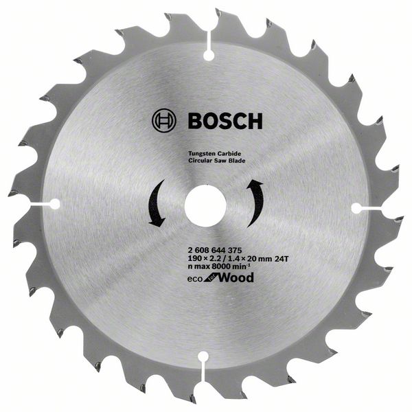 Panza fierastrau circular Eco pentru lemn 190x2.2/1.4x20 24T Panza fierastrau circular Eco pentru lemn 190x2.2/1.4x20 24T