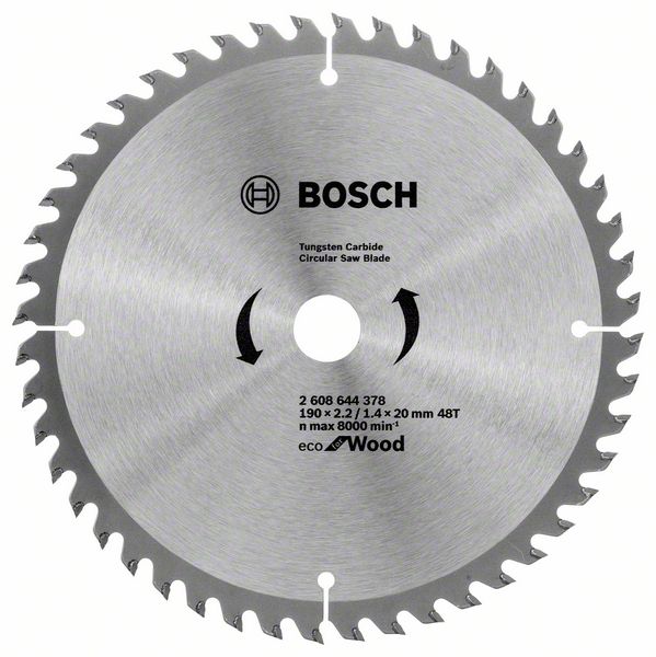 Panza fierastrau circular Eco pentru lemn 190x2.2/1.4x20 48T Panza fierastrau circular Eco pentru lemn 190x2.2/1.4x20 48T