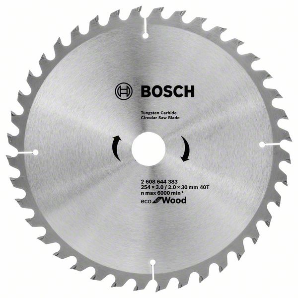 Panza fierastrau circular Eco pentru lemn 254x3.0/2.0x30 40T Panza fierastrau circular Eco pentru lemn 254x3.0/2.0x30 40T