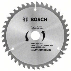 Panza de ferastrau circular Eco pentru aluminium 150x2.0/1.4x20 42T