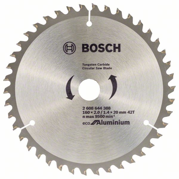 Panza de ferastrau circular Bosch Eco pentru aluminium 160x2.0/1.4x20 42T Panza de ferastrau circular Bosch Eco pentru aluminium 160x2.0/1.4x20 42T